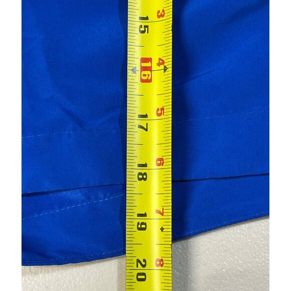 Sports Illustrated Size M Mens 9" Volley Swim Trunk Blue & Black Elastic Waist - Picture 6 of 10